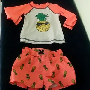 Baby boy swimsuit with shirt